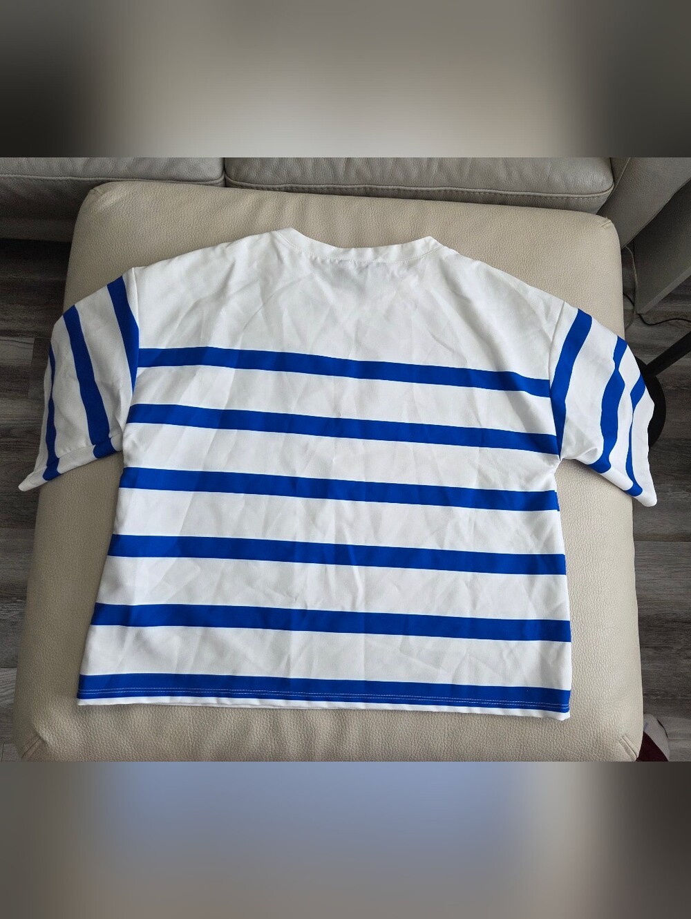 Zara Women's Cropped Striped Blouse - Size L - Picture 10 of 13
